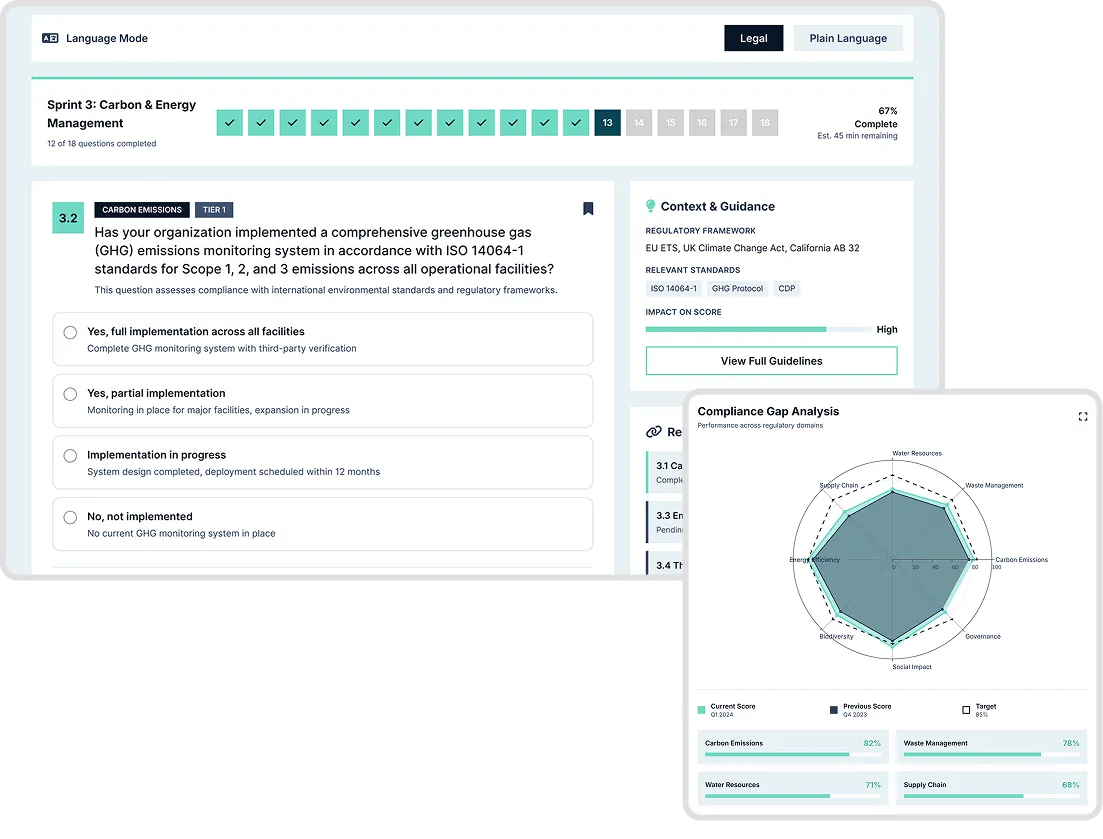 ESG Compliance Fatigue interface screenshot 3